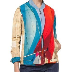 Akris Punto 'Main Sails' Print Bomber